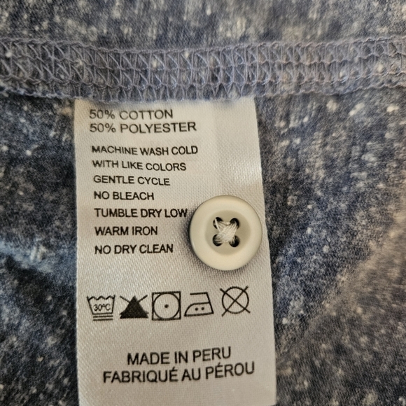 UNTUCKit Men's Long Sleeve Pullover Henley T-Shirt Size XXL 2XL Blue Comfortable - Picture 9 of 9